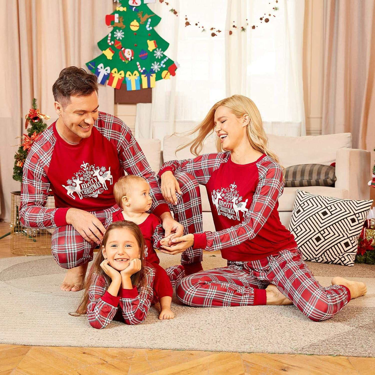 Christmas Pajamas for Family, Family Christmas Pajamas Pjs Matching Sets Top Sleepwear Jammies