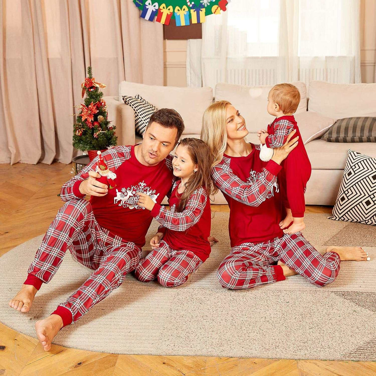 Christmas Pajamas for Family, Family Christmas Pajamas Pjs Matching Sets Top Sleepwear Jammies