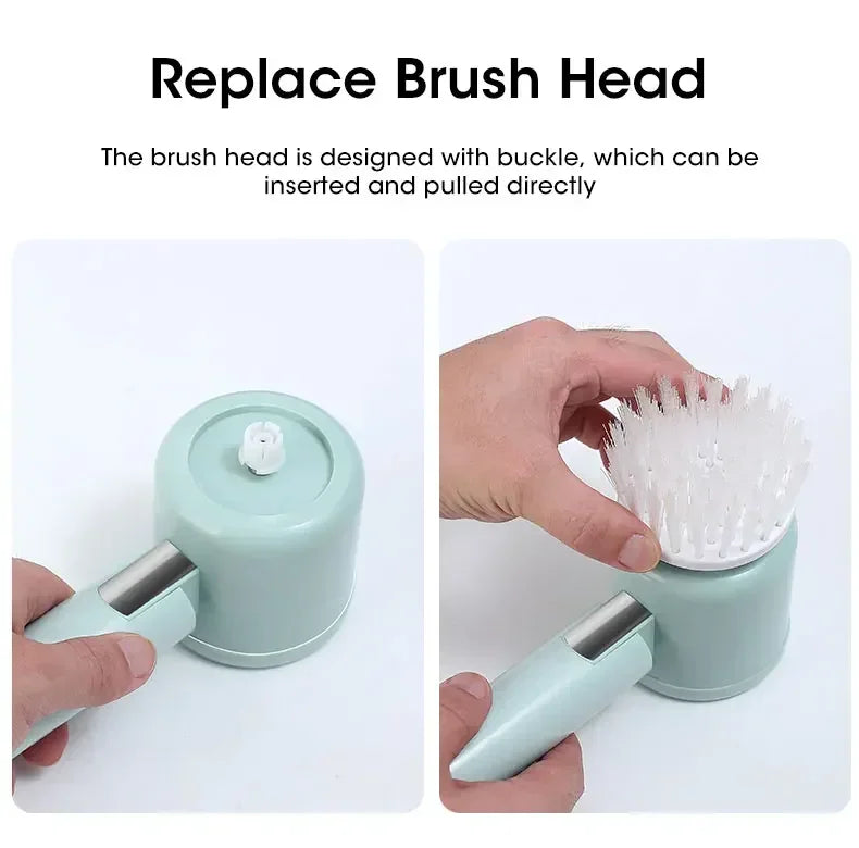 Cordless Electric Spin Scrubber with 5 Replaceable Brush Heads