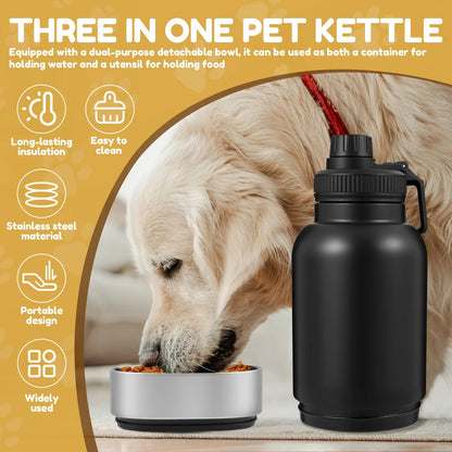 32 oz Dog Water Bottle with 2 Bowls