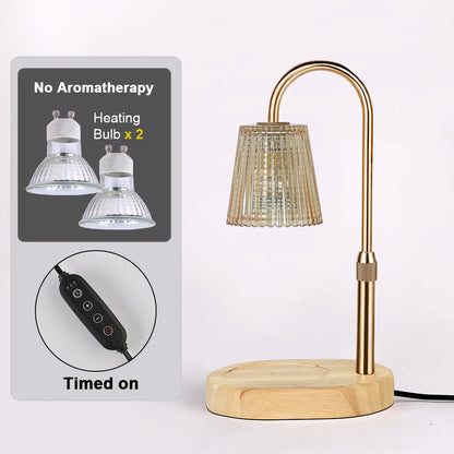 Adjustable Height Electric Candle Warmer Lamp with Timer and Dimmer