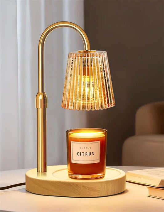 Adjustable Height Electric Candle Warmer Lamp with Timer and Dimmer