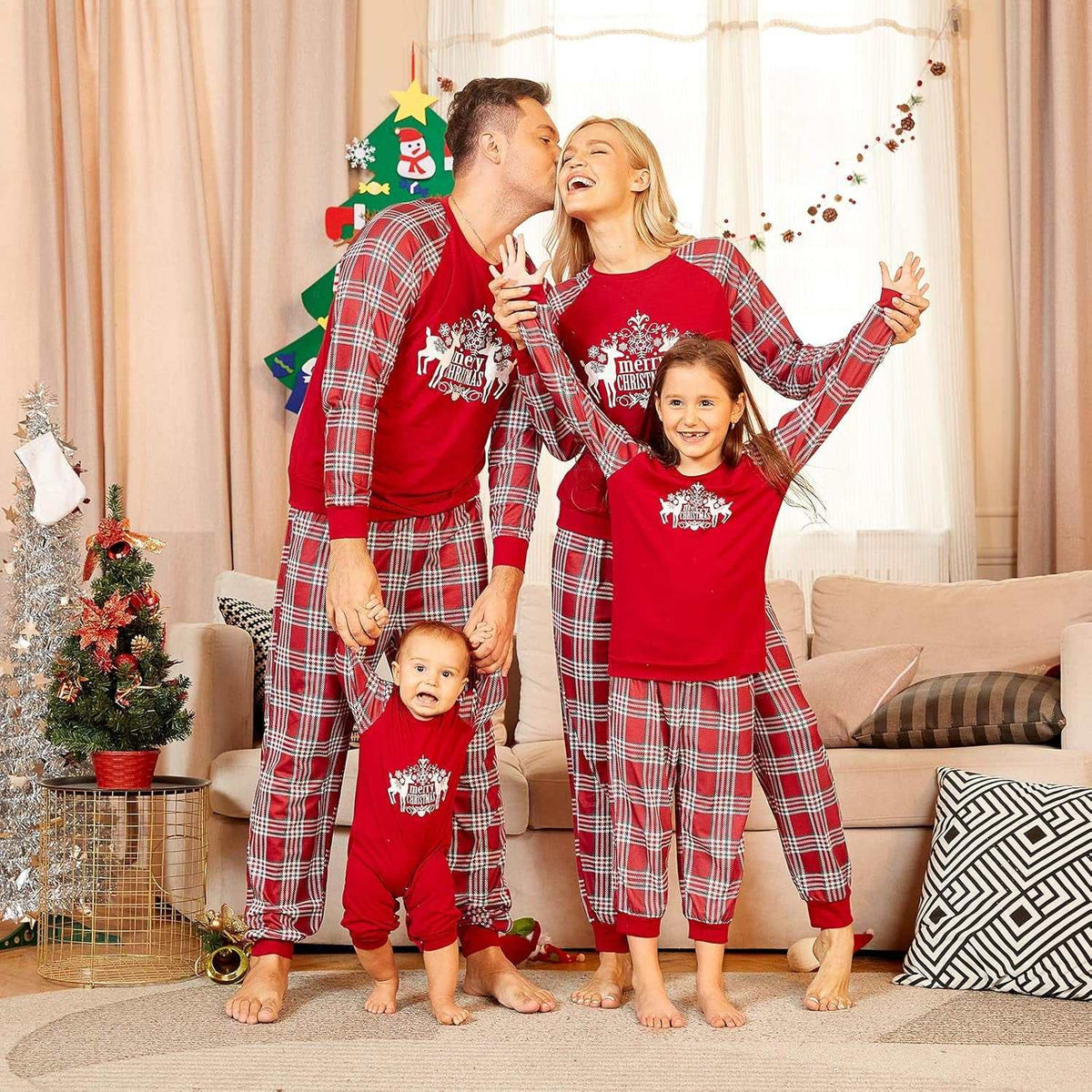 Christmas Pajamas for Family, Family Christmas Pajamas Pjs Matching Sets Top Sleepwear Jammies