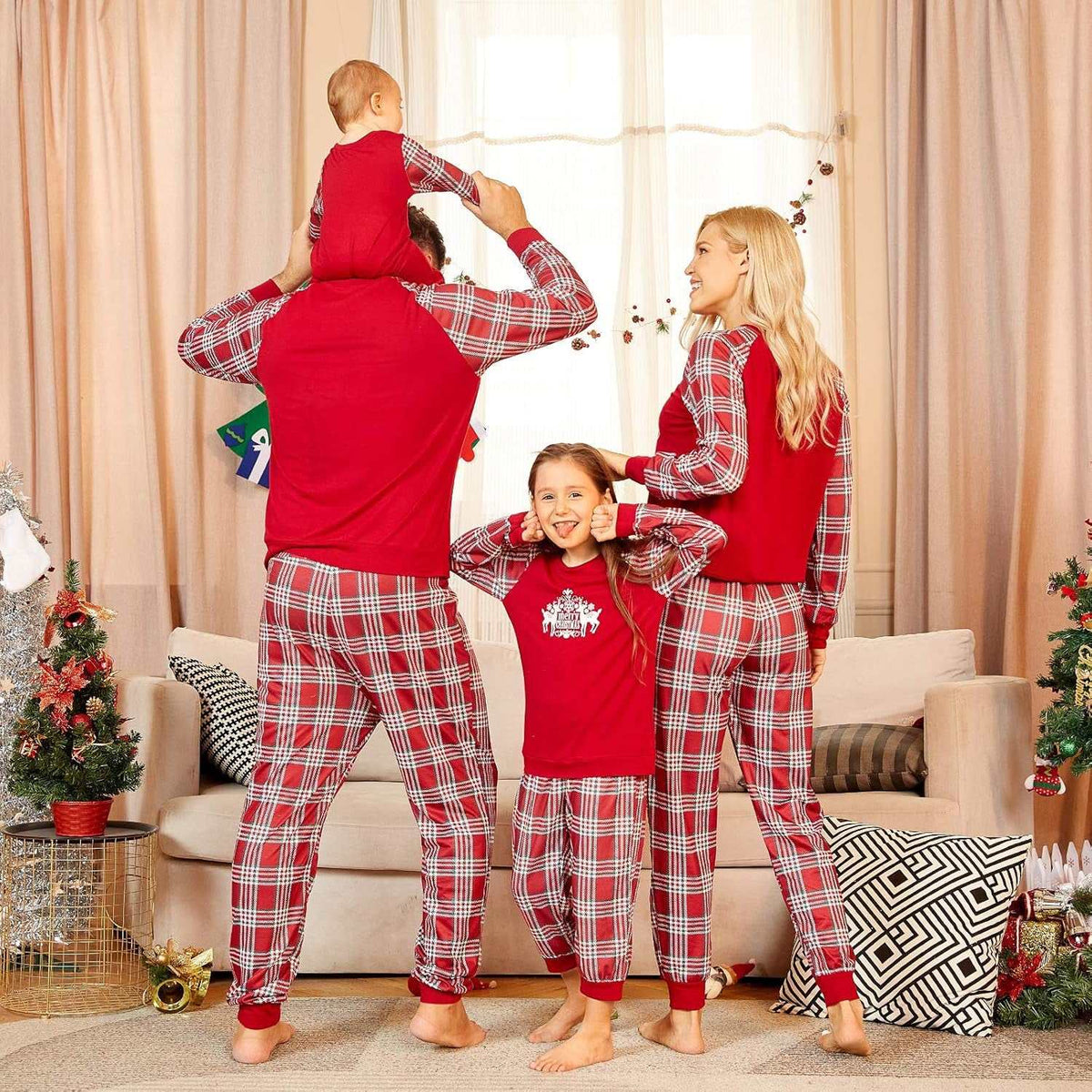 Christmas Pajamas for Family, Family Christmas Pajamas Pjs Matching Sets Top Sleepwear Jammies