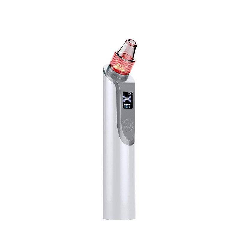 white ultrasonic blackhead meter facial cleansing device