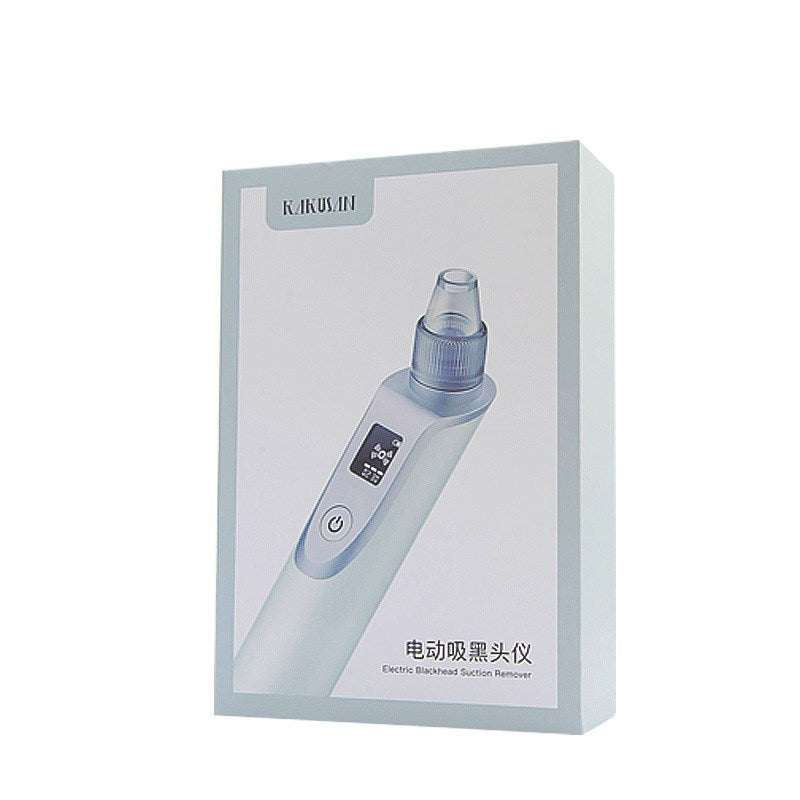 White ultrasonic blackhead meter facial cleansing device