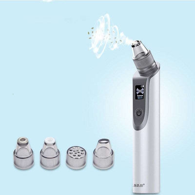 white ultrasonic blackhead meter facial cleansing device