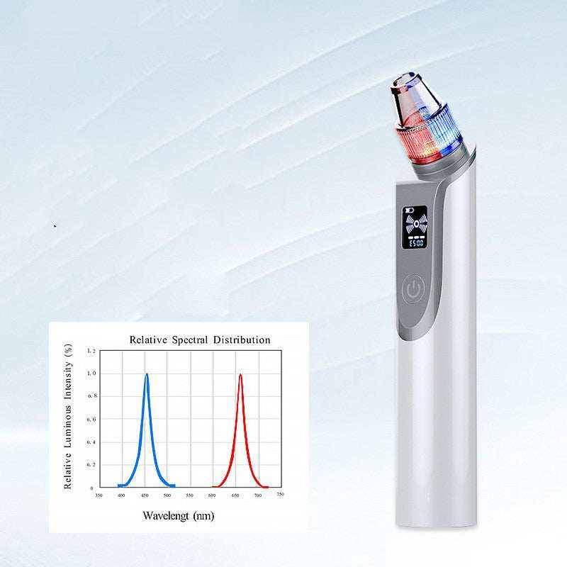 White ultrasonic blackhead meter facial cleansing instrument