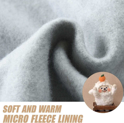 Soft and warm micro fleece lining in light grey, highlighting the cozy material inside the Color Block Pullover